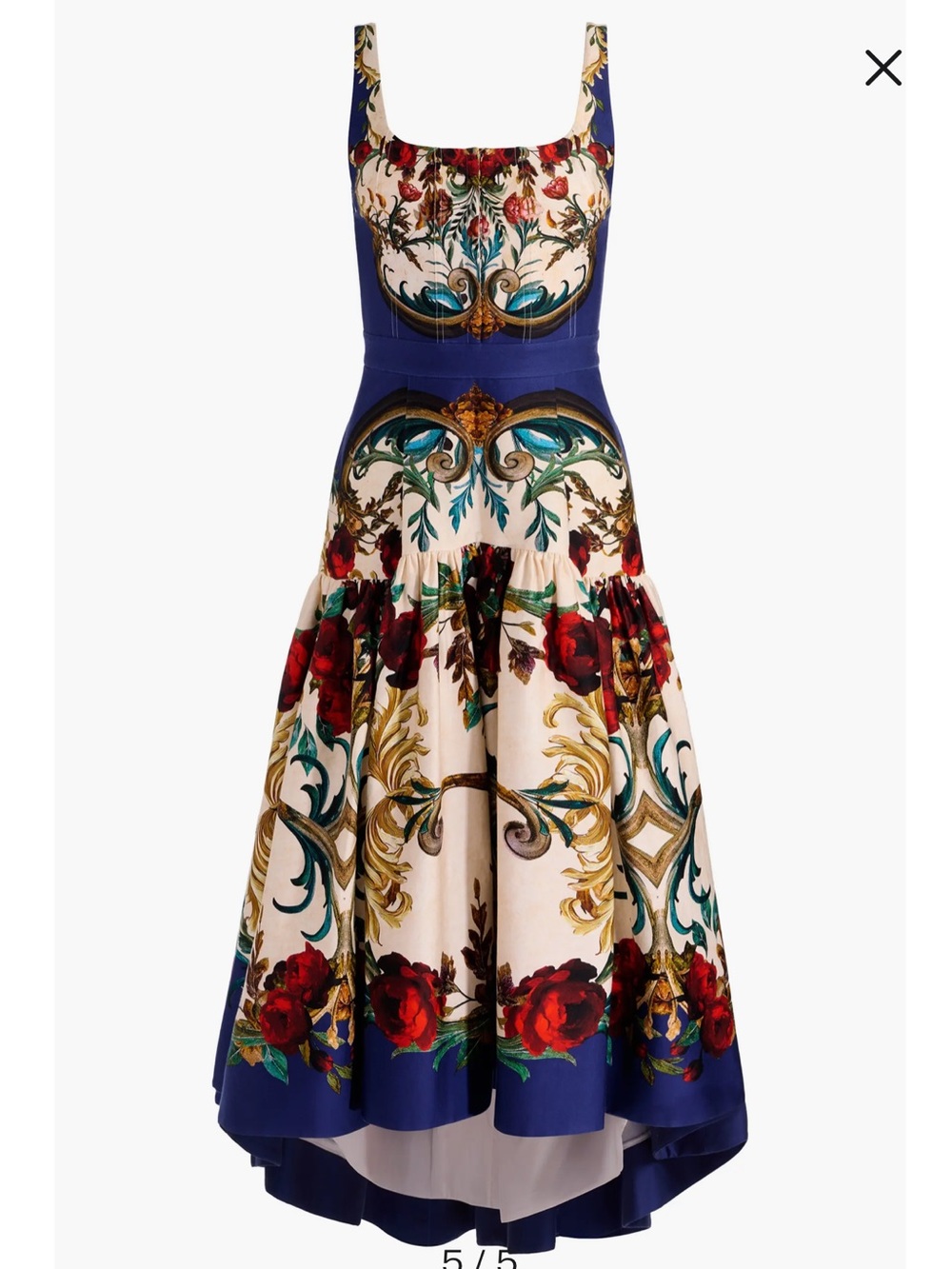 Alice + Olivia Gilded Rose Baroque High-Low Diana Dress 2 NEW - Picture 5 of 7